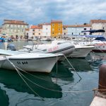 Port on the island Cres (Croatia)